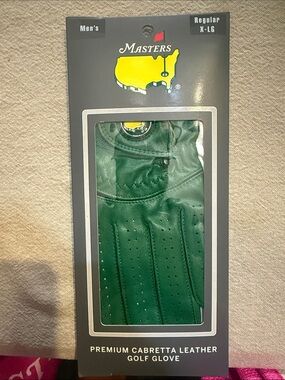 Masters Green Premium Cabretta Leather Golf Glove - Men's
